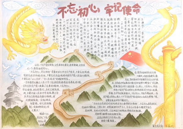 新宝GG“不忘初心、服膺使命，，，，，，，，我与总厂共奋进”  庆祝中华人民共和国成立70周年主题手抄报创作角逐 优良文章展示